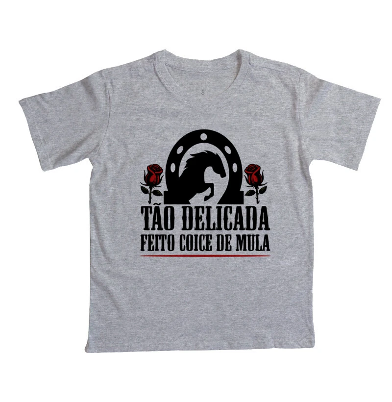 Camiseta Infantil Delicada Feito Coice de Mula - Imagem 3