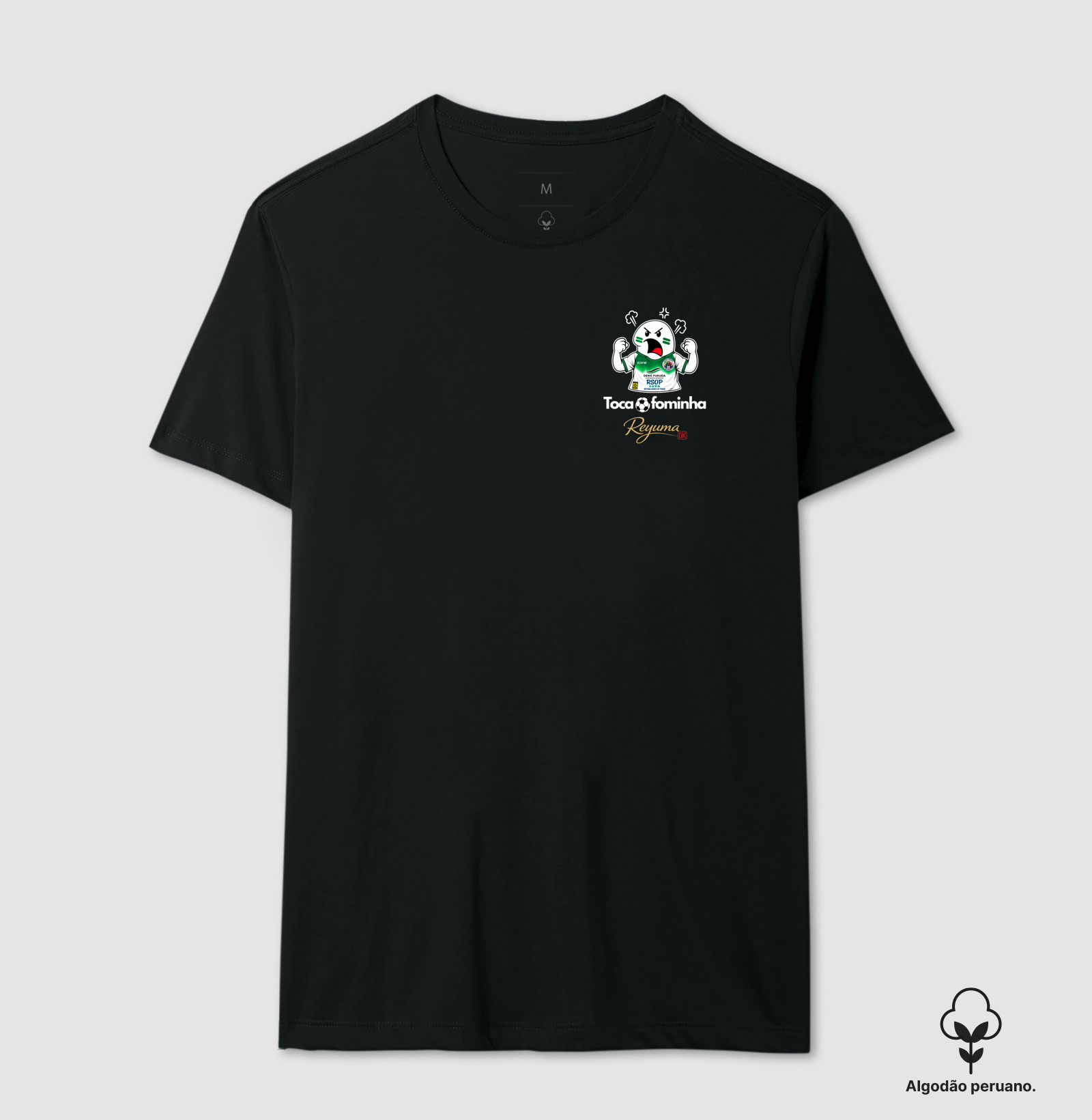 Camiseta Masculina, Feminina, Babylook e Unissex de Algodão Peruano Futebol "Fominha"  - Imagem 5