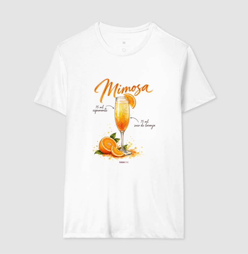 Camiseta Mimosa – Drink com Espumante e Suco de Laranja - Imagem 4