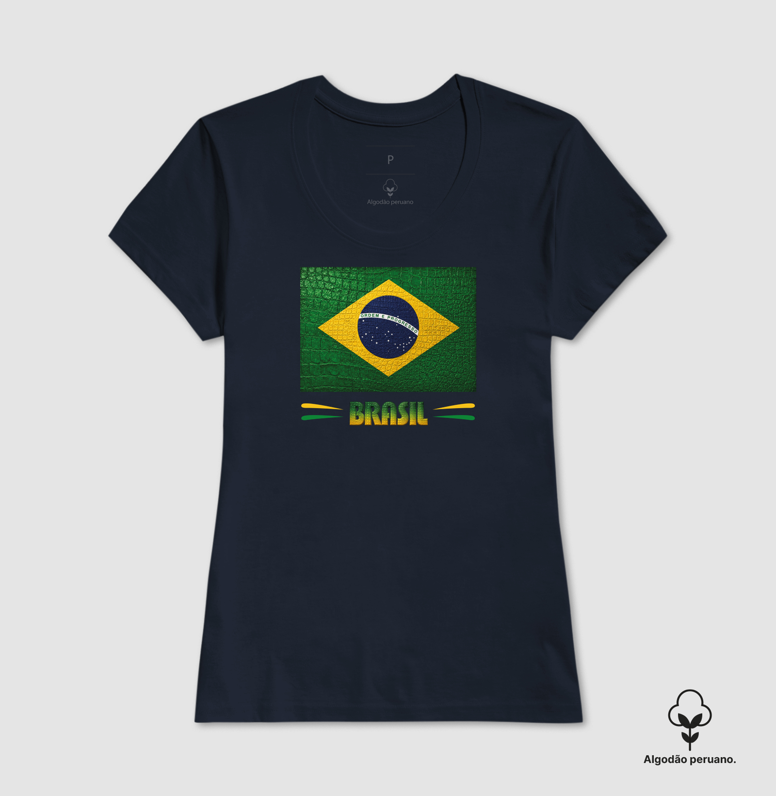 Camiseta Bandeira do BR estilizada (Masculina e Feminina) - Imagem 8