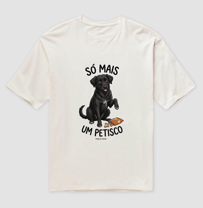 CAMISETA OVERSIZED VIRA-LATA PRETO PETISCO - Imagem 4