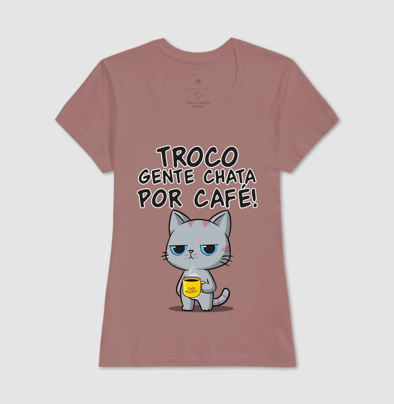 Camiseta Gato Sincero Café - Imagem 17