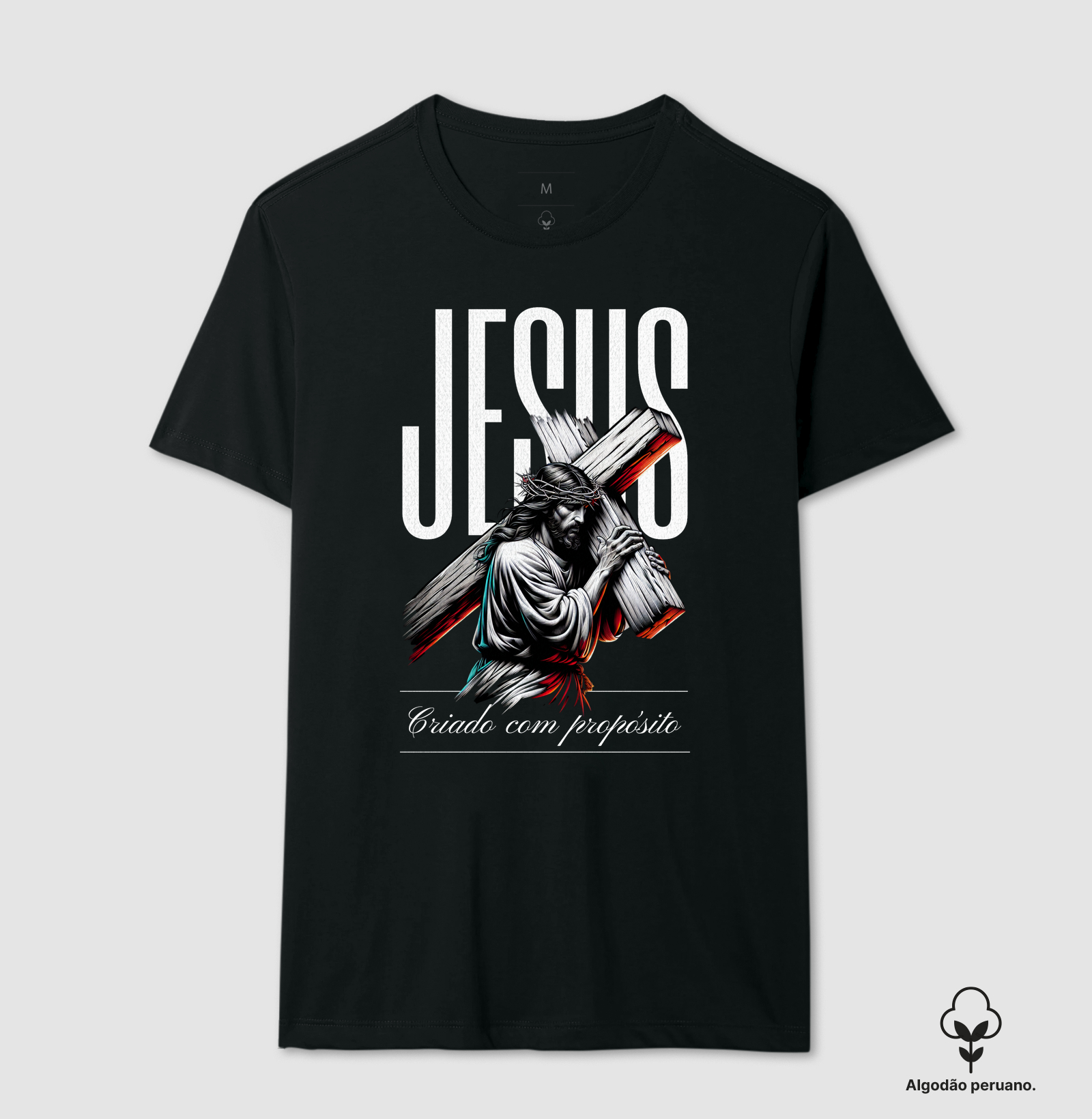 Camiseta Criado Com Propósito - Imagem 2