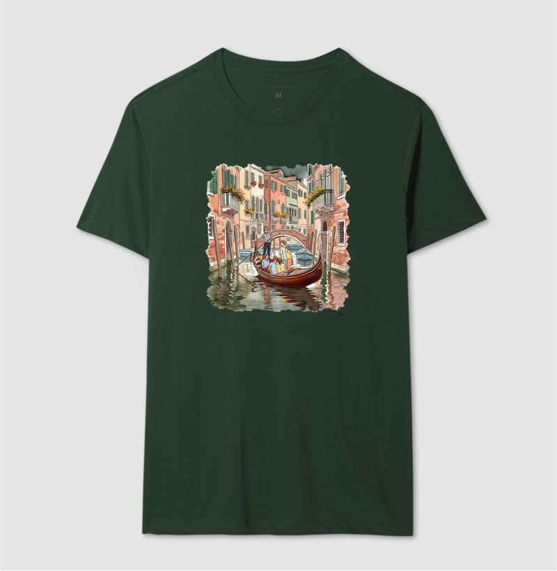 Camiseta Algodão Premium - Passeio de Gôndola  - Imagem 12
