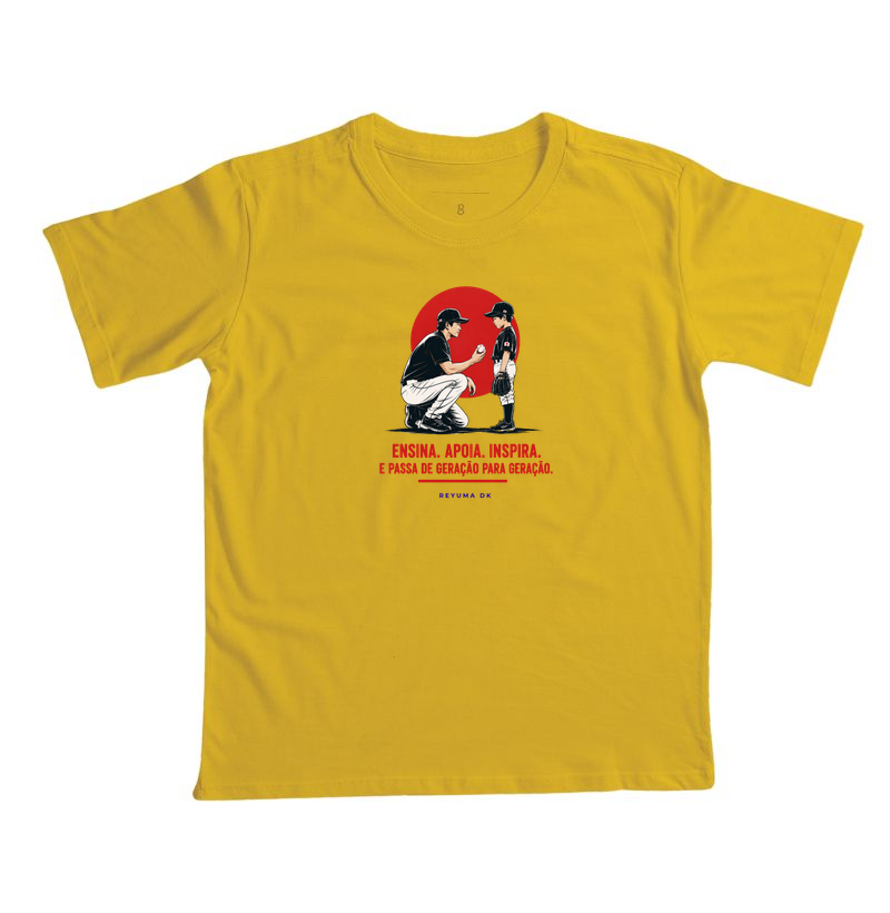 Camiseta Infantil, Menino, Menina, Juvenil Baseball - " Geração em Geração Algodão 100%" - Pai e Filho - Imagem 5