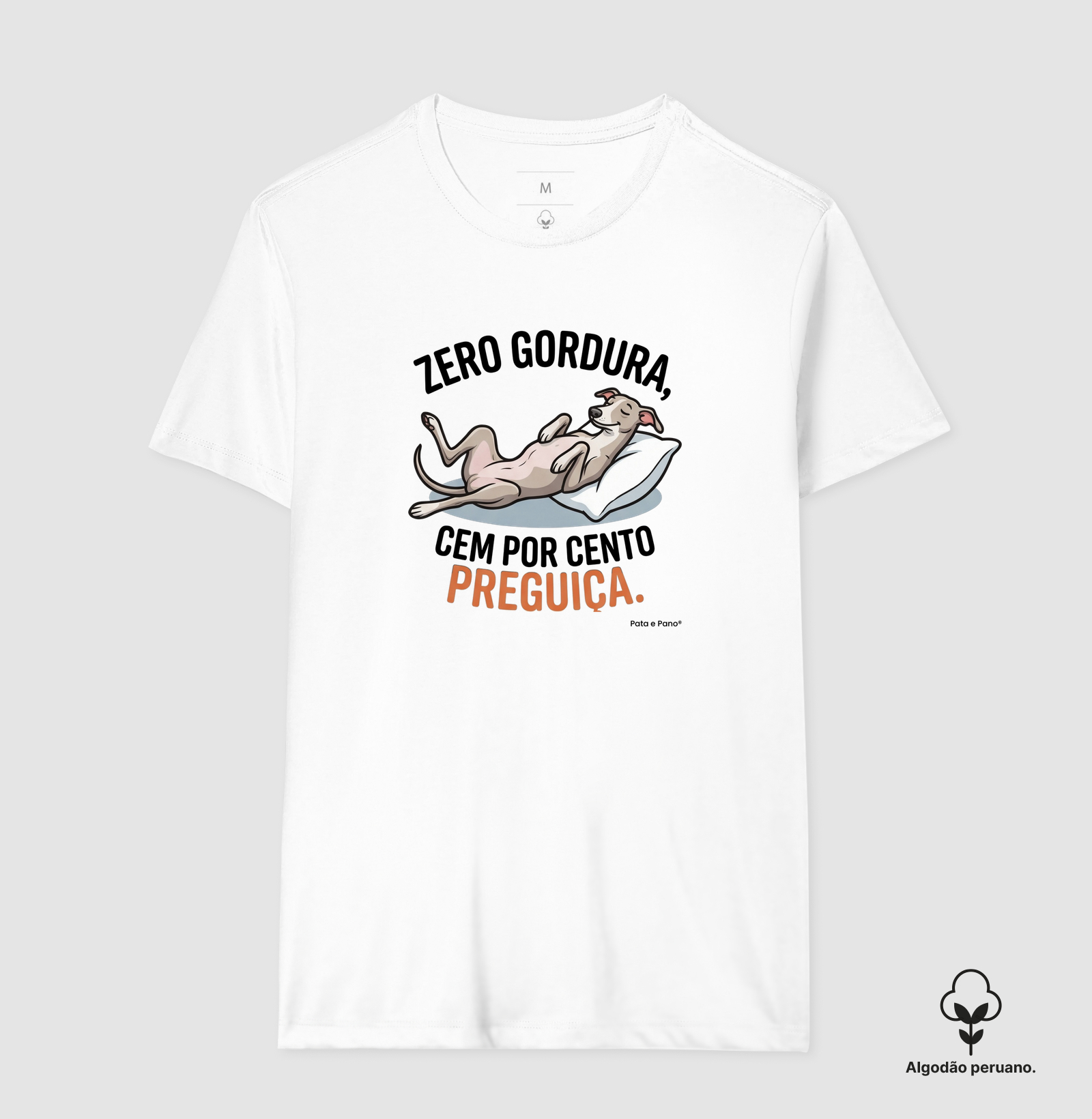 CAMISETA ALGODÃO PERUANO WHIPPET GALGO ZERO GORDURA - Imagem 9