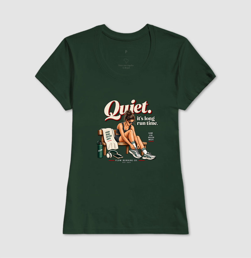 Camiseta Corrida - Quiet, It's Long Run Time - Imagem 13