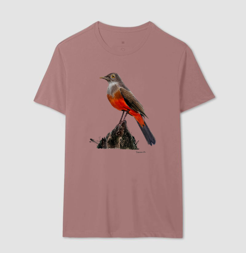 Camiseta Sabiá-Laranjeira – Aves do Brasil - Imagem 16