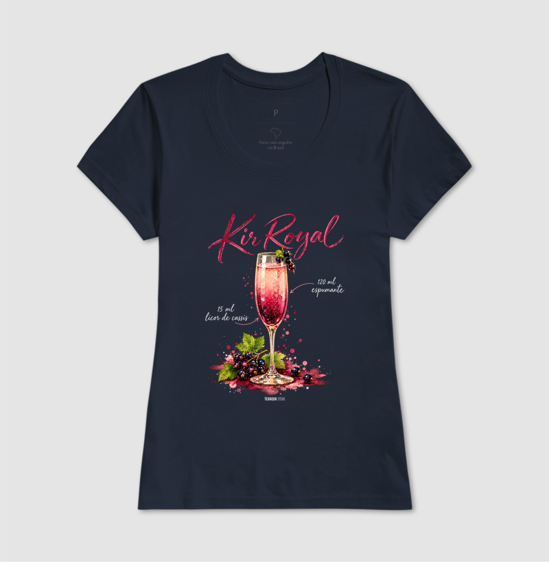 Camiseta Kir Royal – Drink com Espumante e Licor de Cassis - Imagem 7