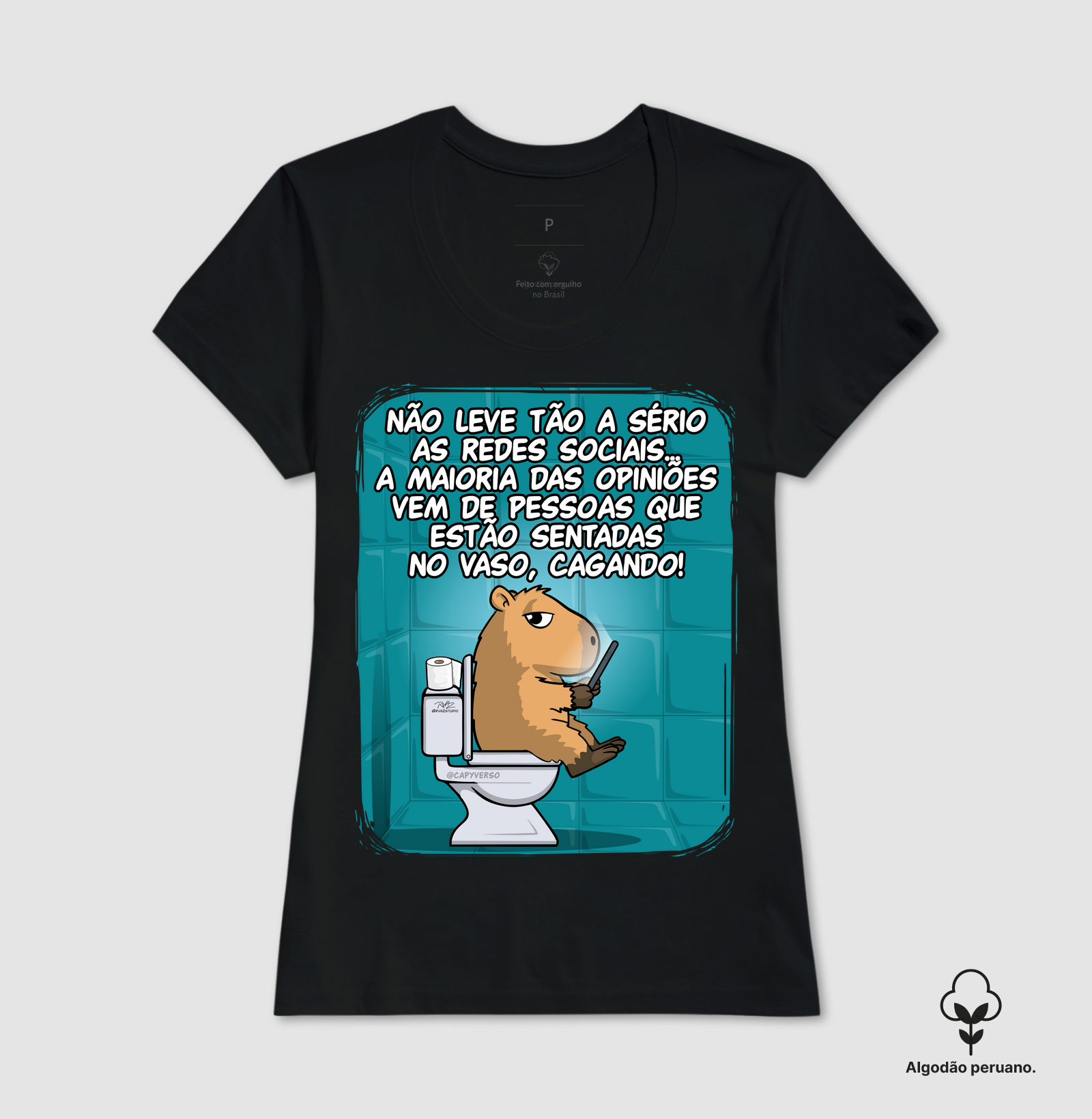 Camiseta Capivara Banheiro - Imagem 5