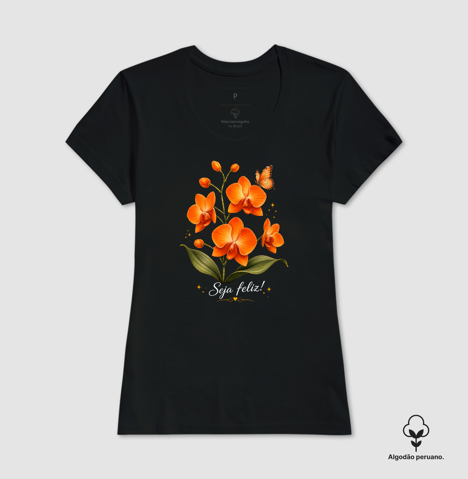 Camiseta Seja Feliz - Imagem 3