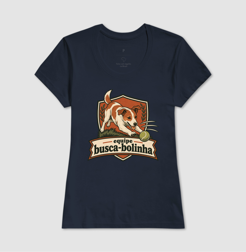 Camiseta Cachorro Bolinha "equipe busca-bolinha" | Pelo & Pano - Imagem 7
