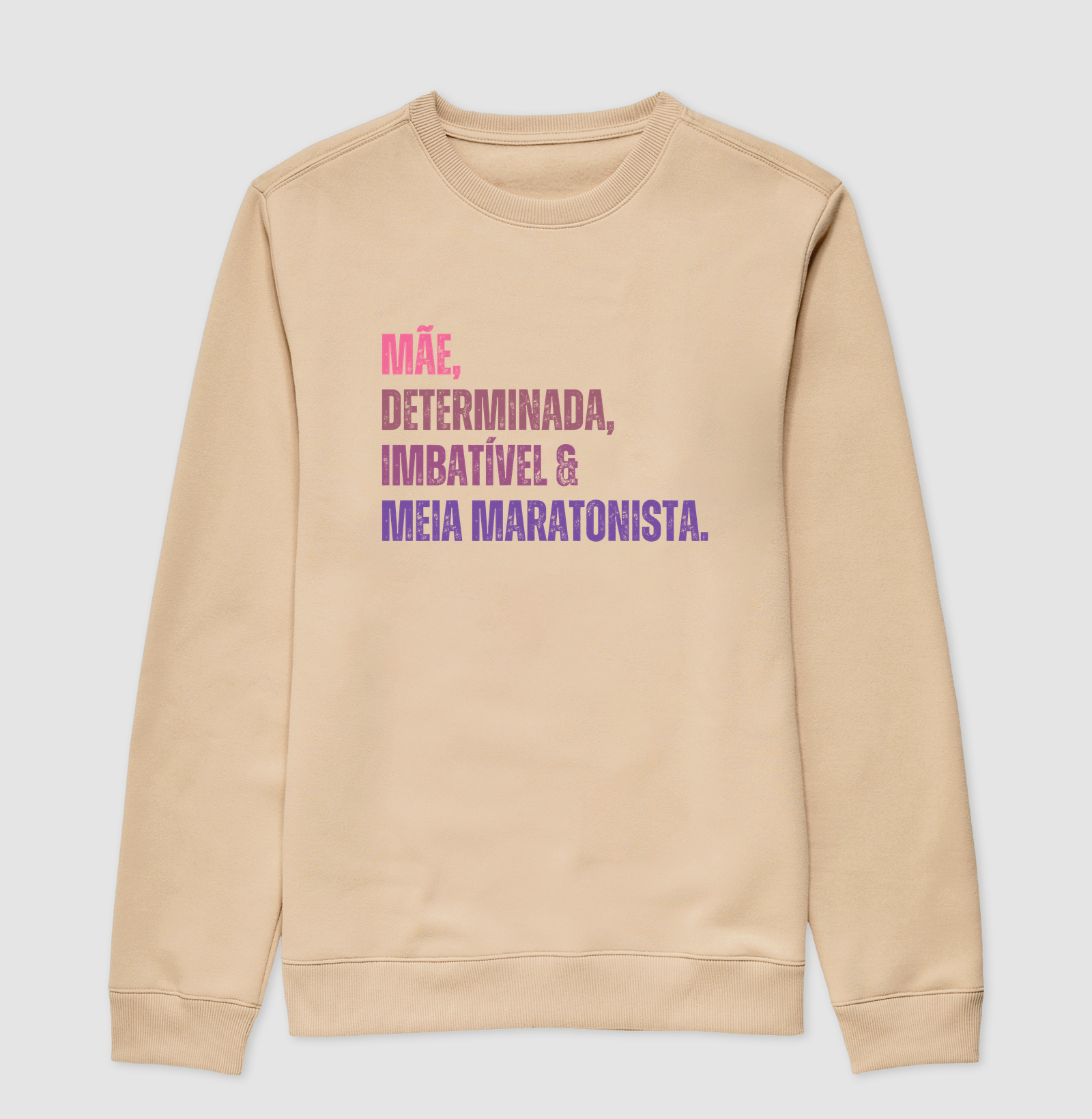 Moletom Corrida - Mãe, Determinada, Imbatível e Meia Maratonista - Imagem 3