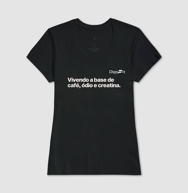 CAMISETA ACADEMIA CAFÉ ÓDIO E CREATINA - Imagem 3