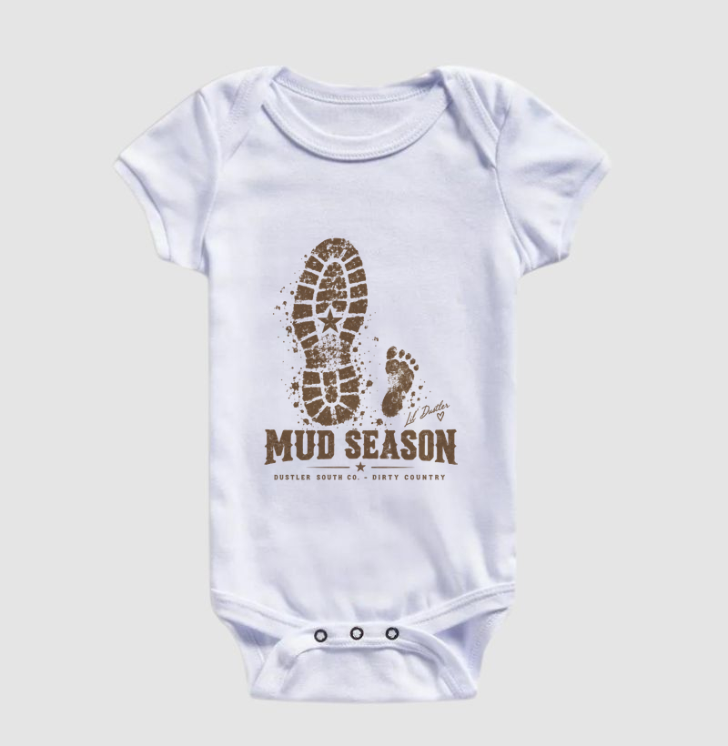 Body Bebê Unissex Mud Season – Lil’ Dustler Country 100% Algodão - Imagem 4