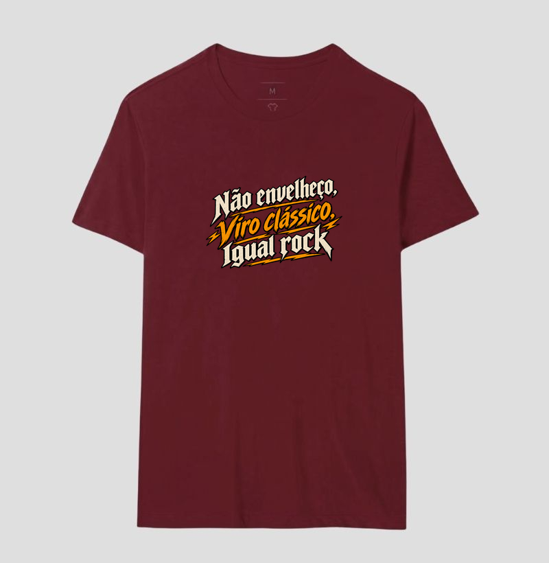 Camiseta Rock “Não Envelheço, Viro Clássico” - Imagem 12