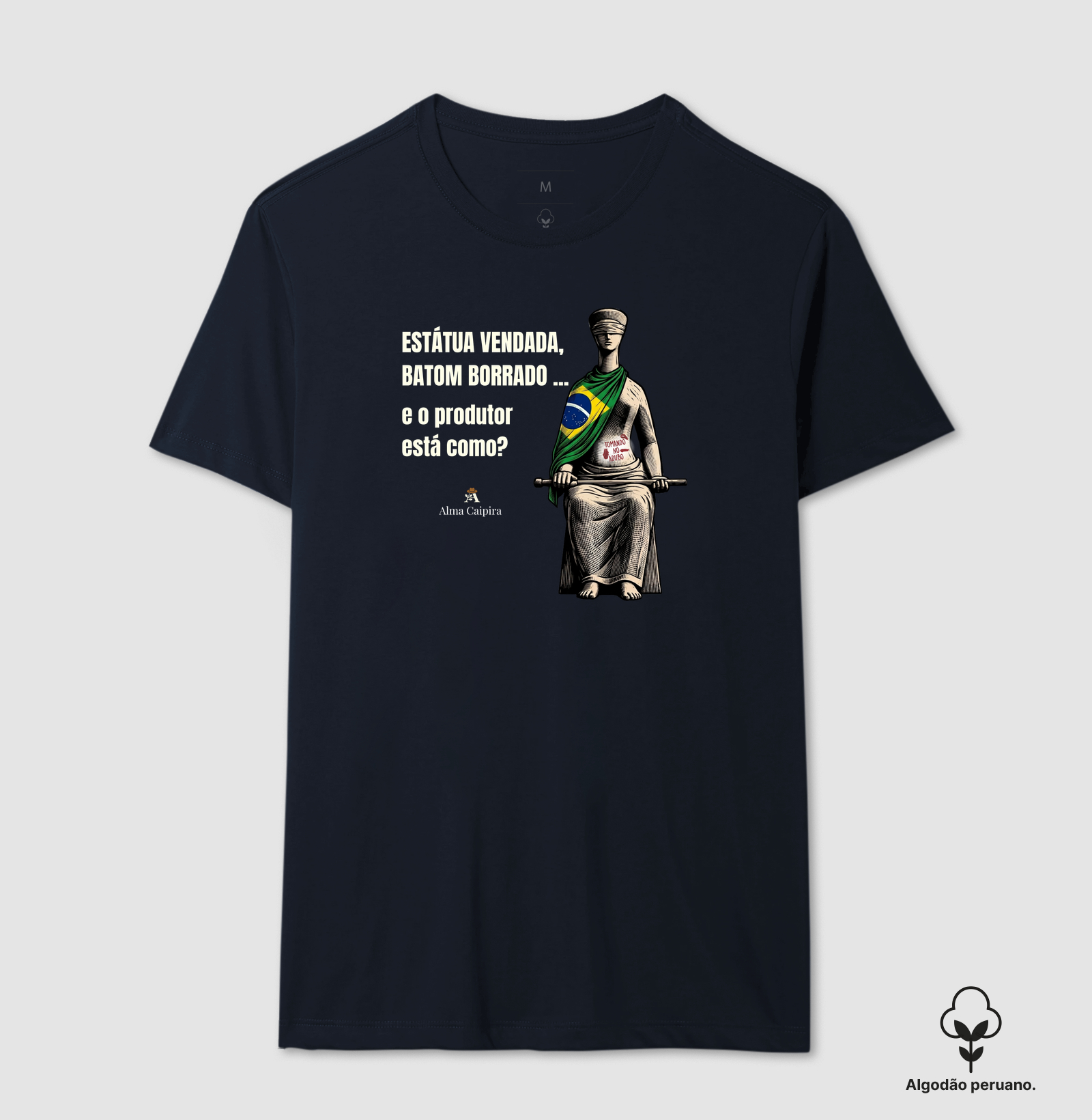 Estátua vendada, batom borrado, e o produtor está como? (tomando no adubo) - Imagem 6