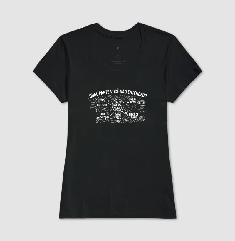 Camiseta Masculina Algodão Qual Parte Você Não Entendeu - Inglês - Imagem 3