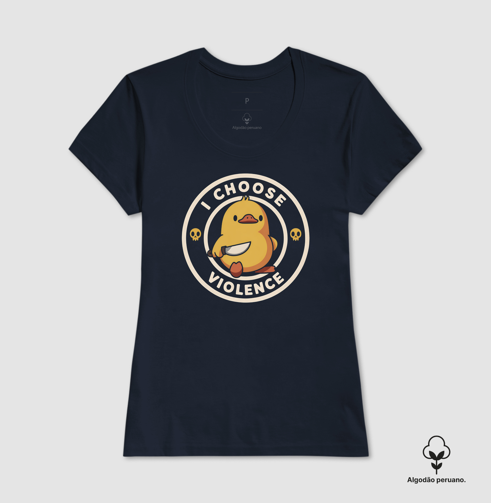 Camiseta Algodão Peruano I Choose Violence - Imagem 5