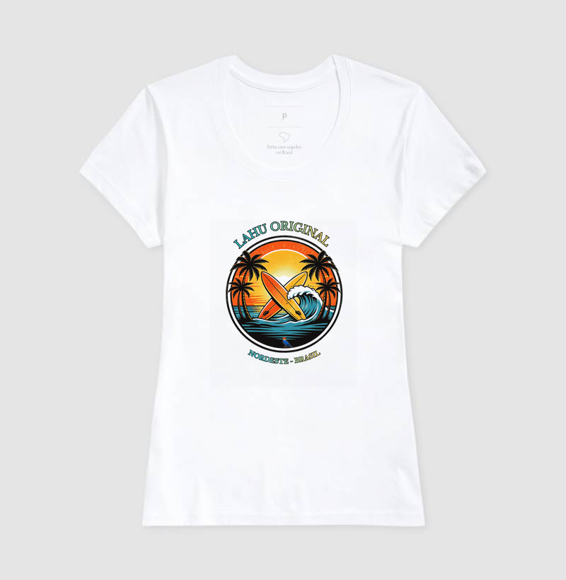 “Sinta a energia das ondas nordestinas com a estampa Lahu Original. Cores vibrantes, estilo surf e alma brasileira — feita para quem carrega o sol e o mar no coração. Vista o Nordeste, vista Lahu!” - Imagem 5