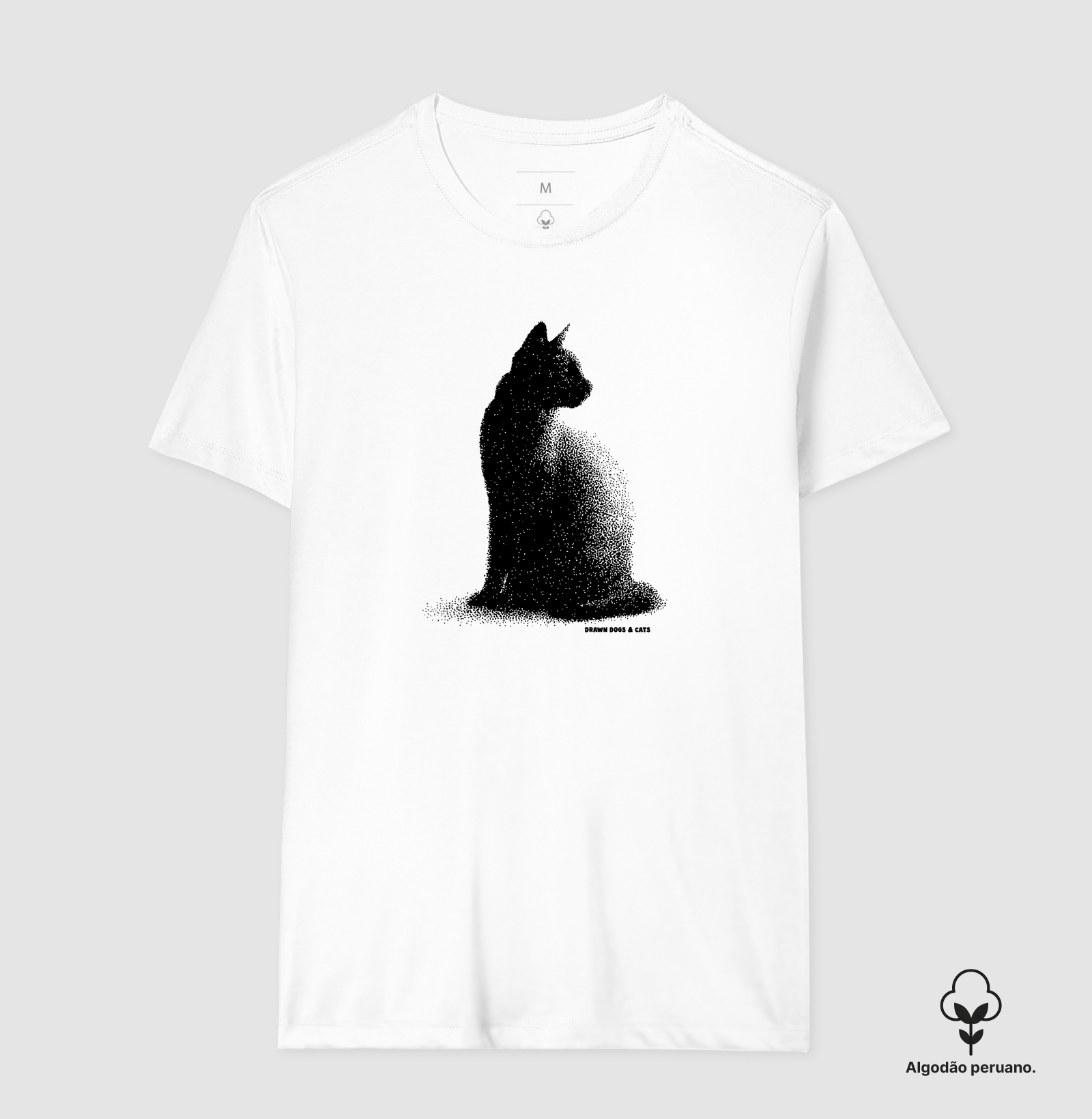 Gato pontilhismo olhando para trás - Imagem 3