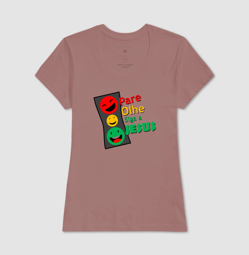 Camiseta Pare, Olhe, siga a Deus - Imagem 15