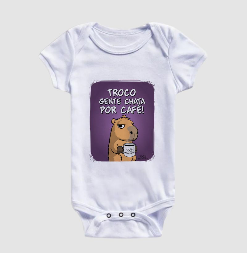 Camiseta Capivara Troco por Café - Imagem 3