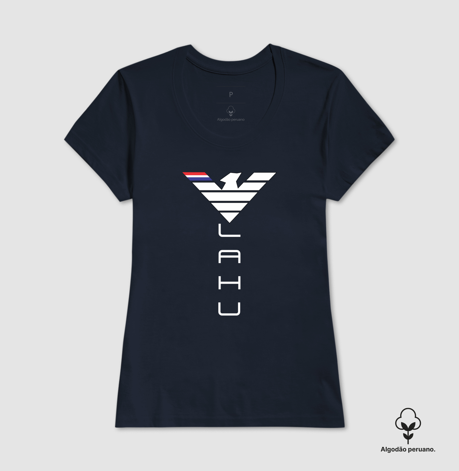 LAHU — ERGUIDA, MODERNA, INESQUECÍVEL ✨ Uma composição que muda a perspectiva e eleva tudo. Sobre o BRANCO profundo e elegante, a fênix se destaca no topo — linhas nobres, detalhes que brilham, pronta para guiar. Abaixo, LAHU em trajetória vertical: letra por letra, firme e imponente, subindo como quem não para de crescer. - Imagem 3