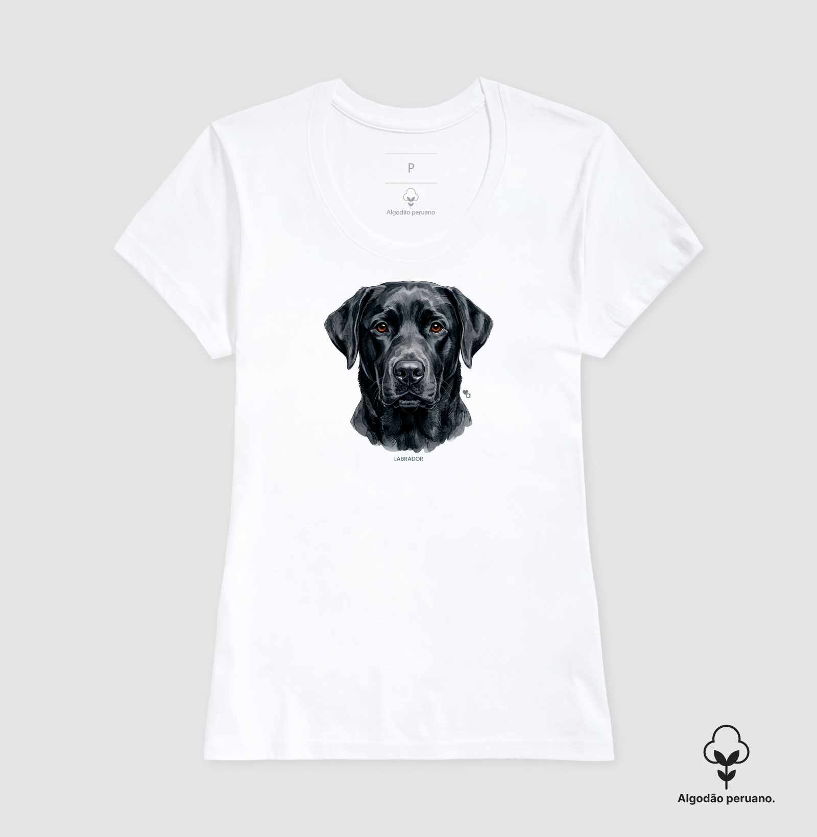 Cães - Labrador preto - Algodão Peruano - Imagem 9