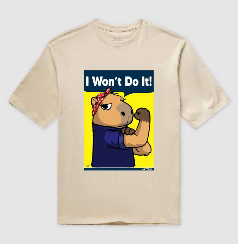 Camiseta Capivara I won’t do it! - Imagem 3
