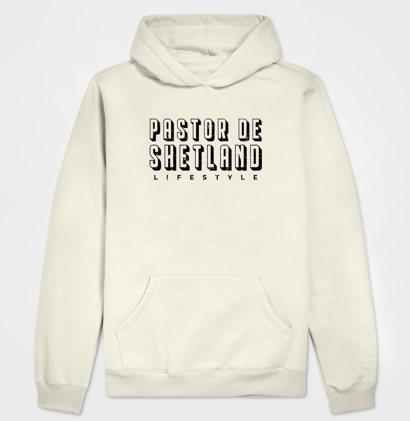 Pastor de Shetland Texto - Hoodie Moletom