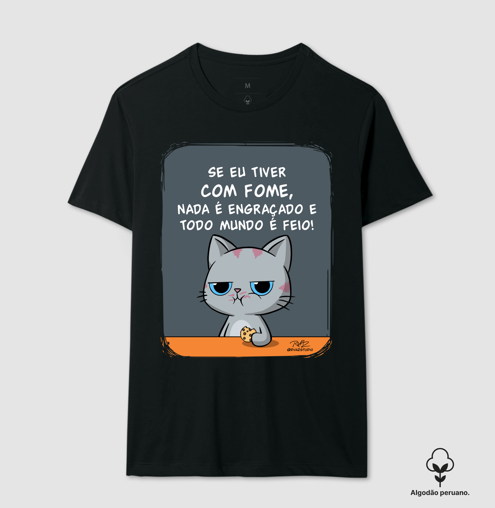 Camiseta Gato Sincero Fome - Imagem 2