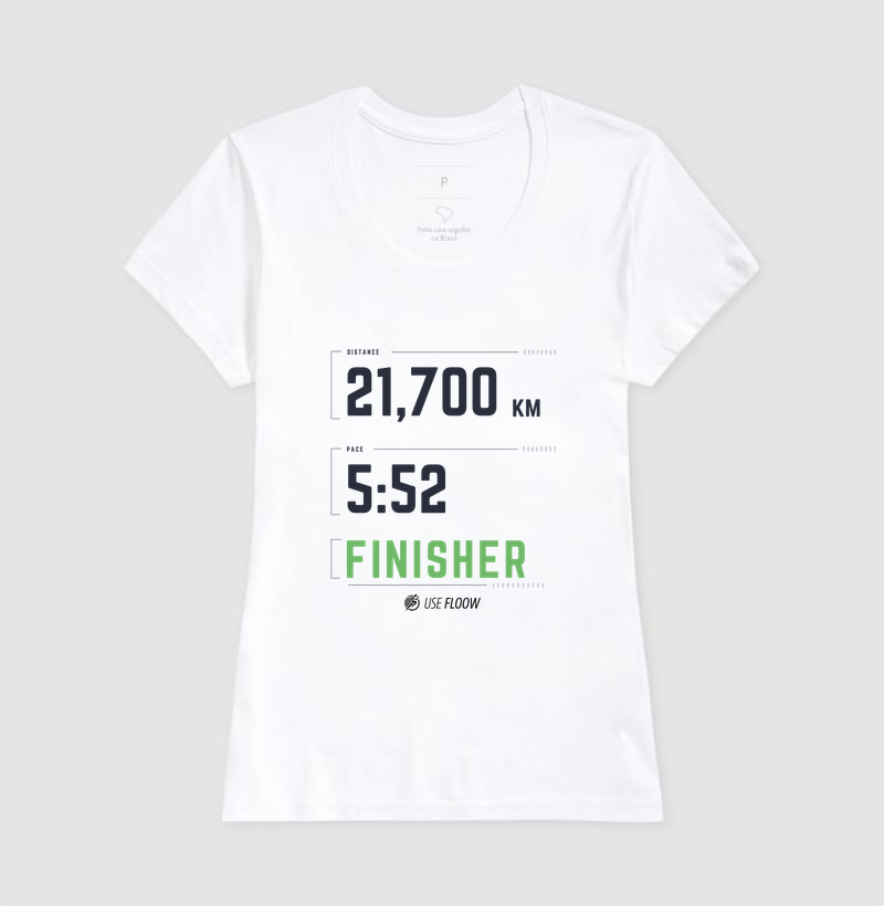 Camiseta Meia Maratona - Finisher 21,7 K Pace 5:52 - Imagem 5