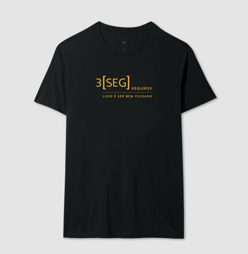3SEG LUXO É SER BEM CUIDADO Camiseta 100% Algodão  - Imagem 2