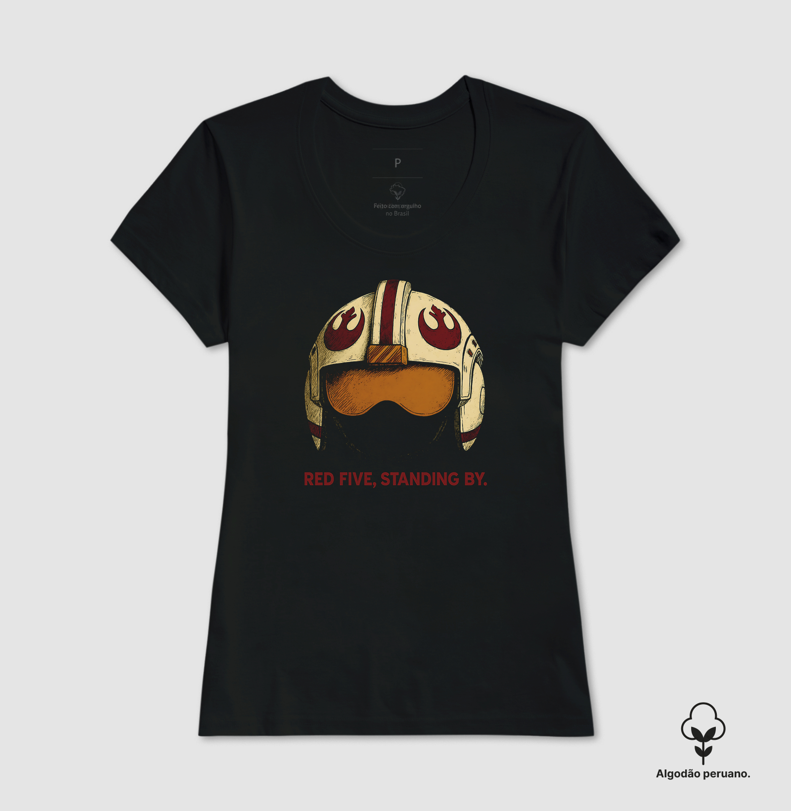 Camiseta Algodão Peruano Red Five - Imagem 3