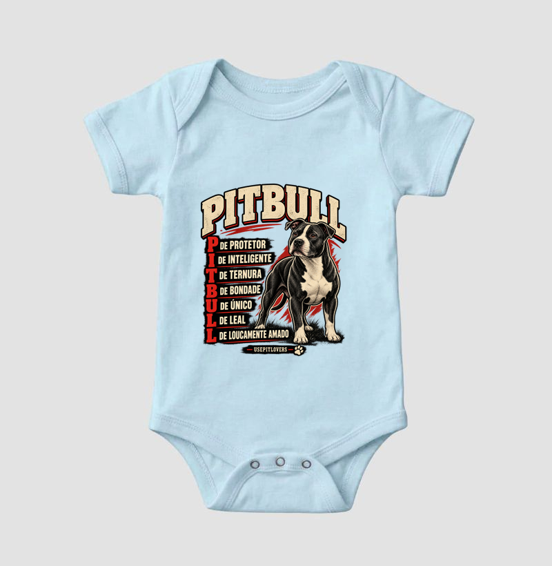 PITBULL P DE PROTETOR, I DE INTELIGENTE, T DE TERNURA, B DE BONDADE, U DE ÚNICO, L DE LEAL, L DE LOUCAMENTE AMADO. - Imagem 4