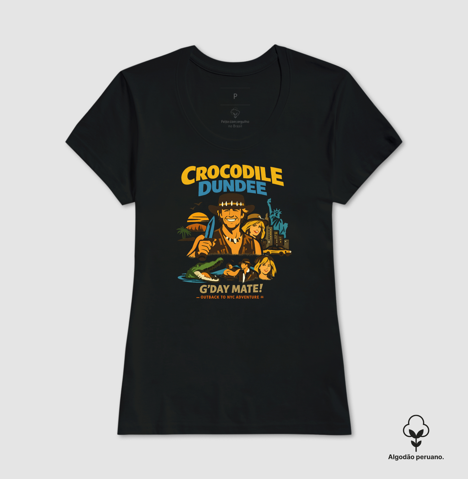Camiseta Crocodilo Dundee Day Mate - Imagem 3