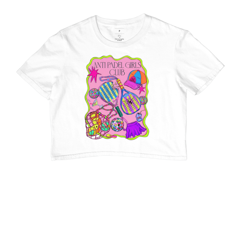 Camiseta Feminina Anti Padel Girls Club Rosa - Imagem 3