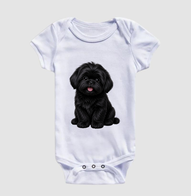 Shih Tzu Preto - Desenho Animado - Imagem 3
