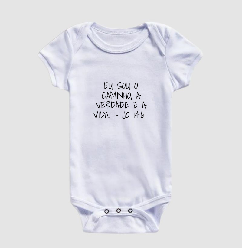 Body Infantil João 14:6 Bolso - Imagem 3