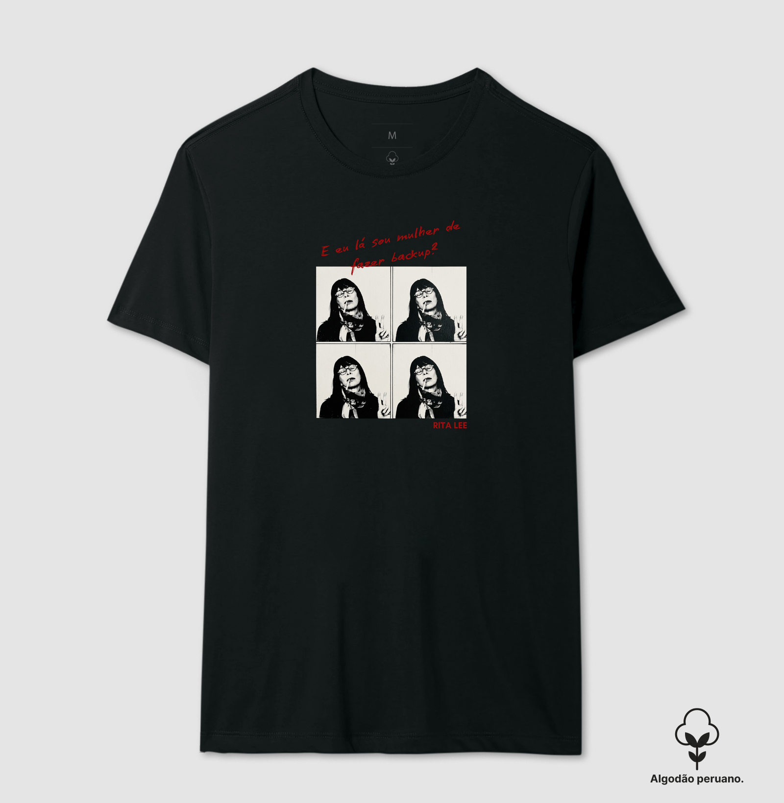 Camiseta Feminina Eu Lá Sou Mulher de Fazer Backup Frase Engraçada Pop Art Estampa Unissex - Imagem 6