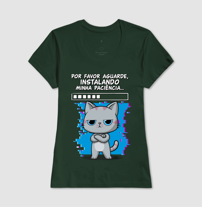 Camiseta Gato Sincero Paciência - Imagem 13