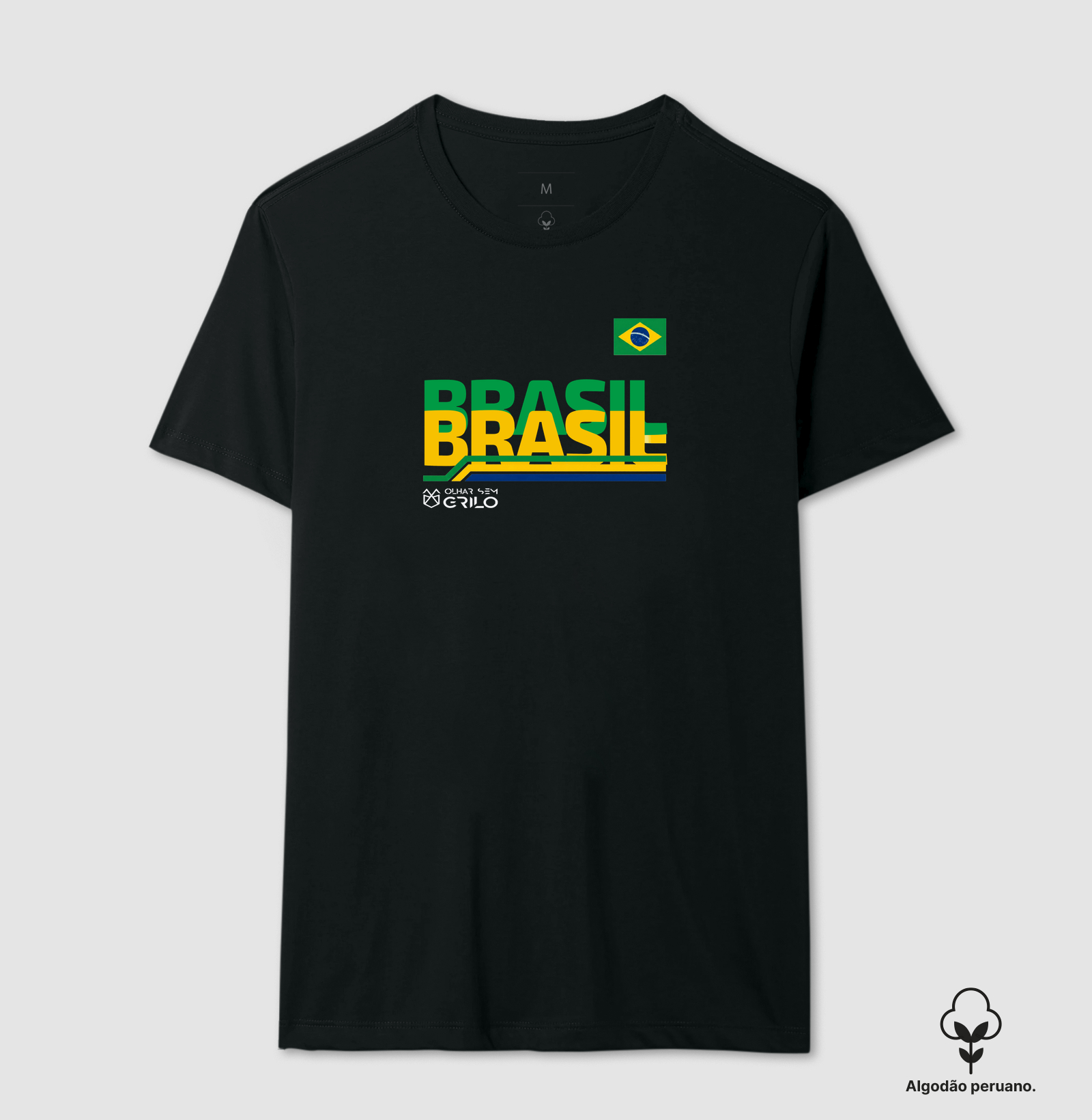 Camiseta Algodão Peruano - Brasil - Imagem 2