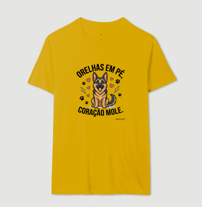 CAMISETA PASTOR ALEMÃO CORAÇÃO MOLE - Imagem 6