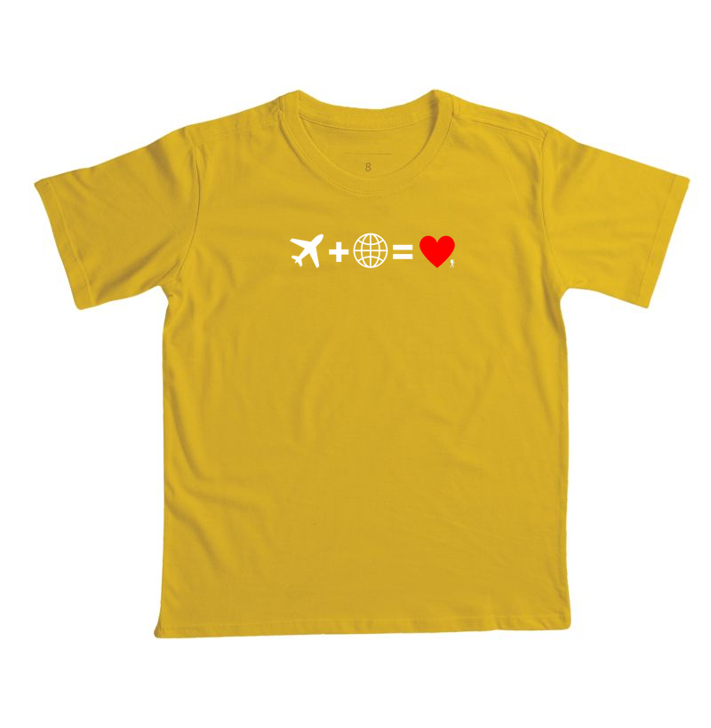 Camiseta Aviao Mais Mundo Igual Amor | Equacao Viagem Minimalista | Colecao Viciados em Viagem - Imagem 5