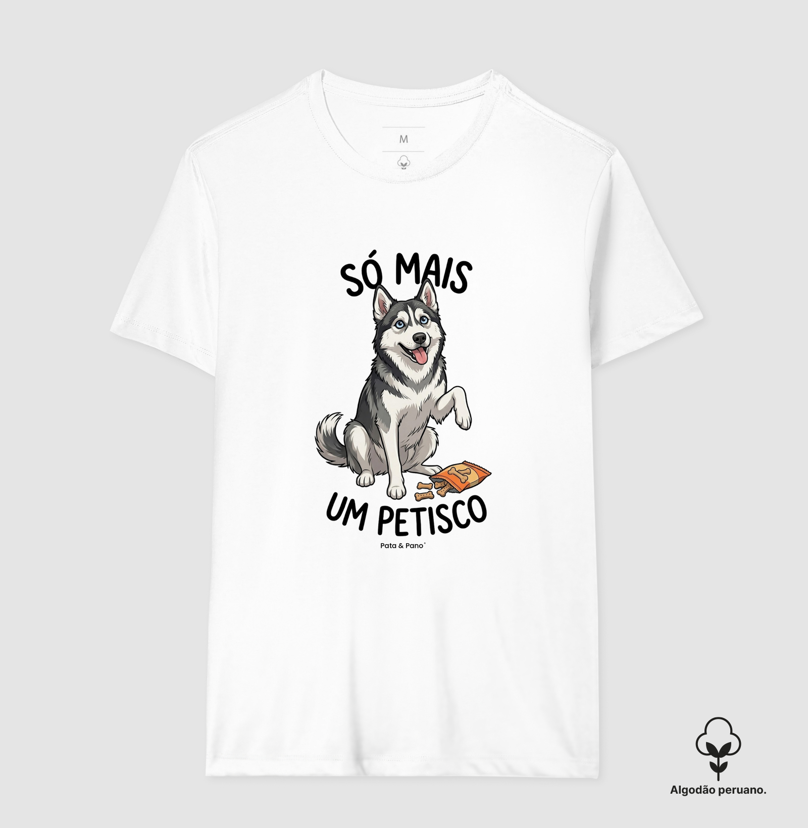 CAMISETA ALGODÃO PERUANO HUSKY PETISCO - Imagem 7