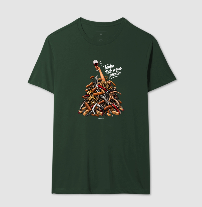 Camiseta “Tenho Tudo o Que Preciso (Mais Vinho)” – Wine Lover - Imagem 10