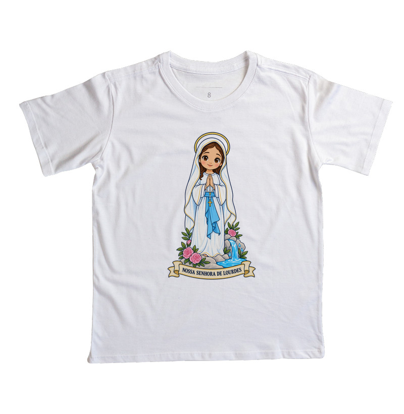 Nossa Senhora de Lourdes estilo chibi - Imagem 2