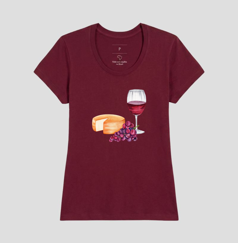 Camiseta Queijo e Vinho - Imagem 17