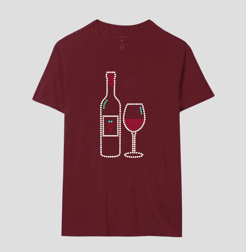 Vinho e Taça de Bolinhas - Imagem 14